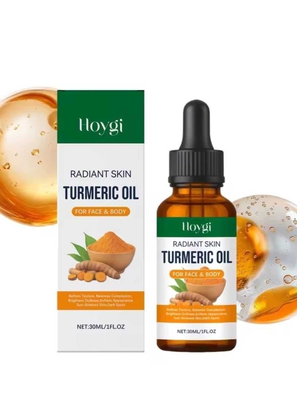 Radiant Skin Turmeric Oil - Orange Bottle (30ml)